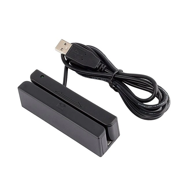 Manual Swipe Magnetic Stripe Card Reader